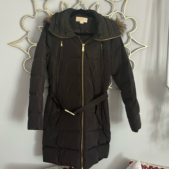 Michael Kors Belted Puffer- M - Picture 1 of 5